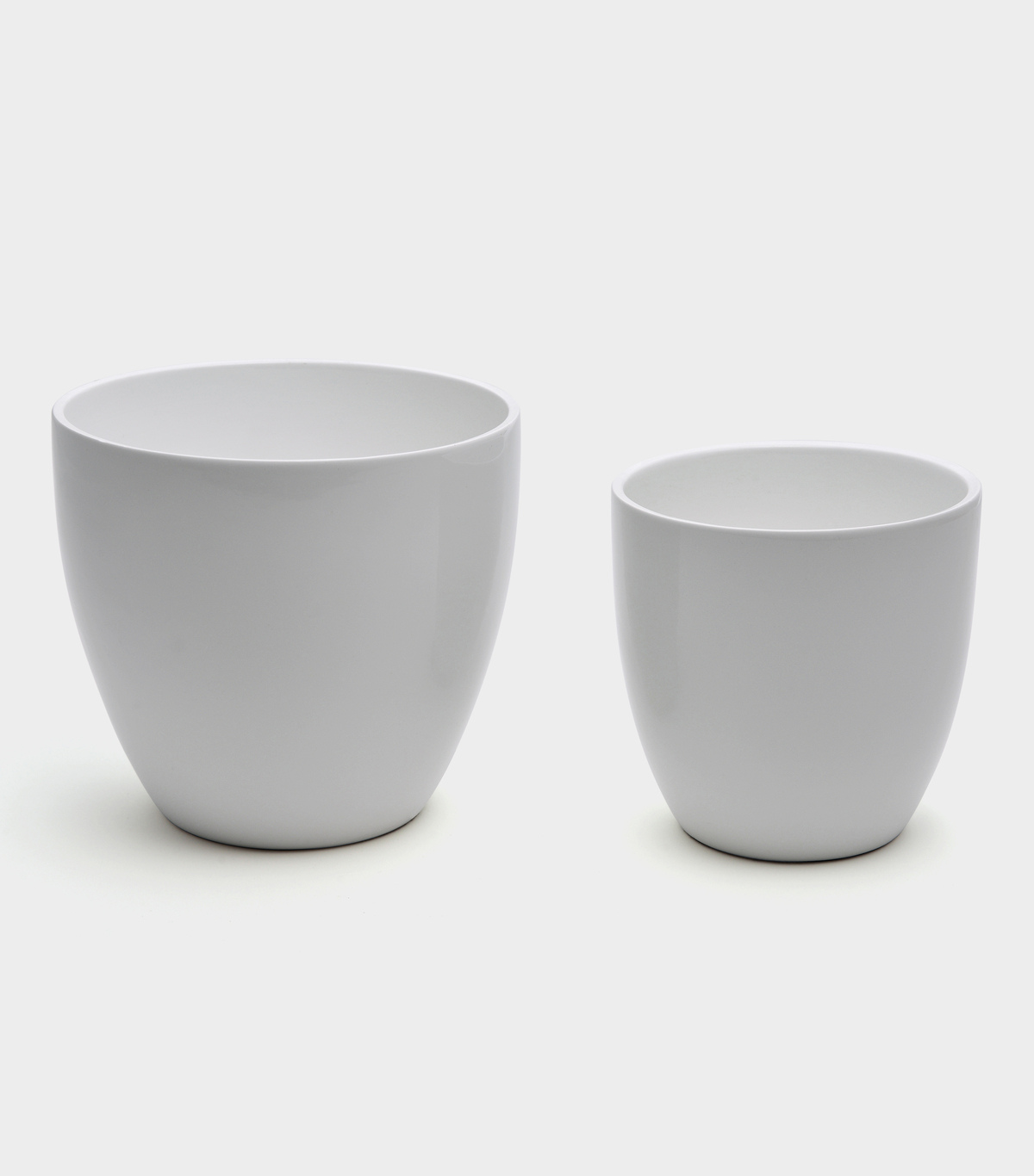 CACHEPOT REDONDO CERÂMICA BRANCO