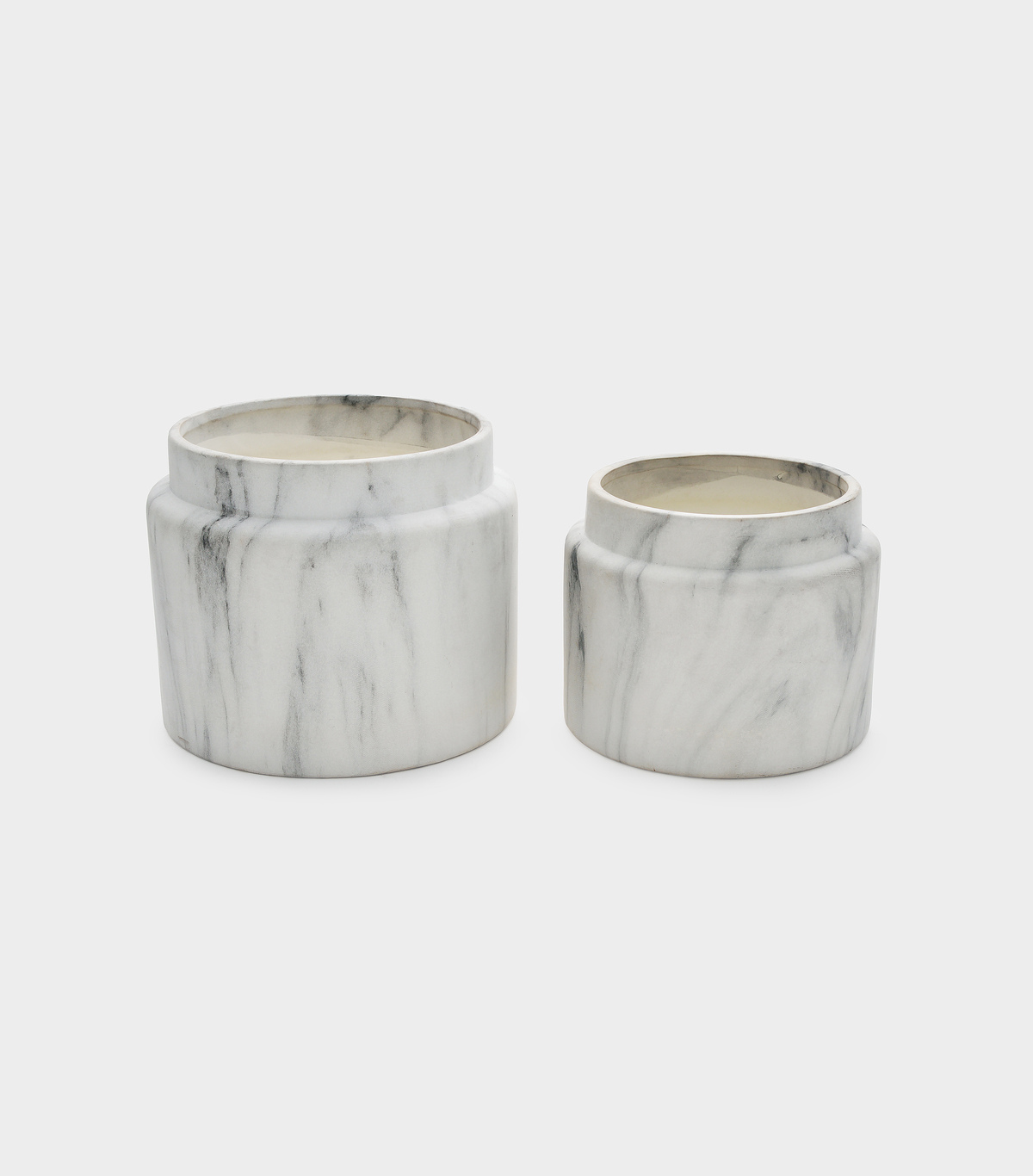 VASO CERÂMICA MARMORE RETO