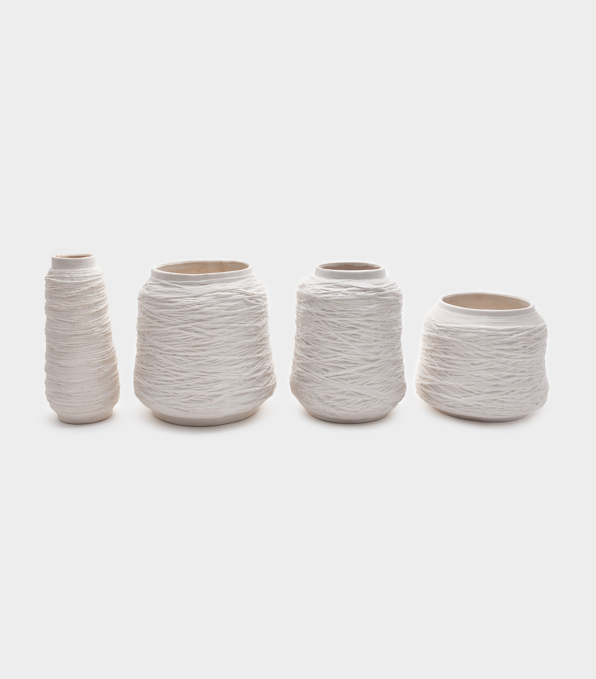 VASO CERÂMICA BRANCO CARRETEL