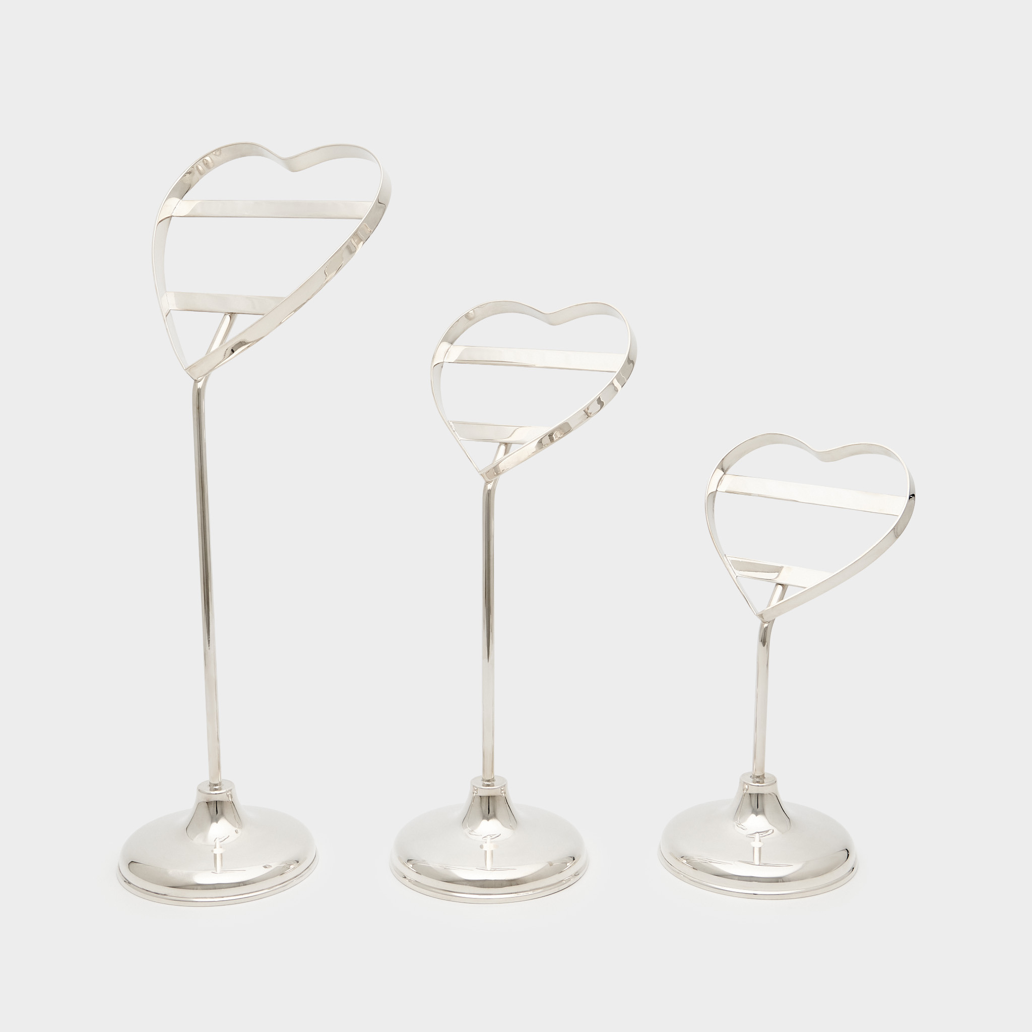 SUPORTE PRATA CORAÇÃO