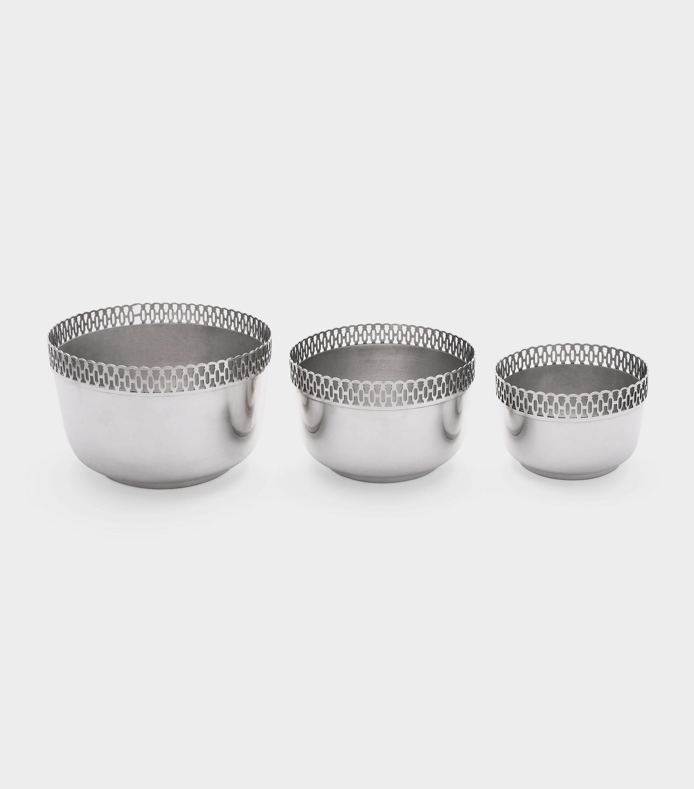 CACHEPOT REDONDO PRATA GRADE