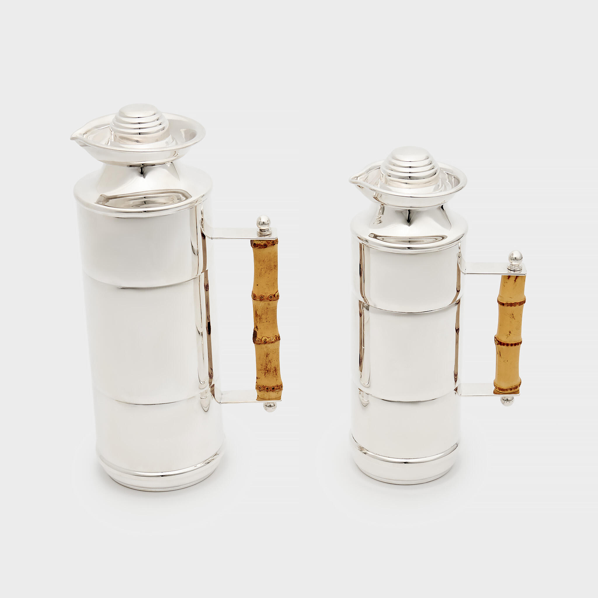 GARRAFA TÉRMICA PRATA ALÇA BAMBU 1l