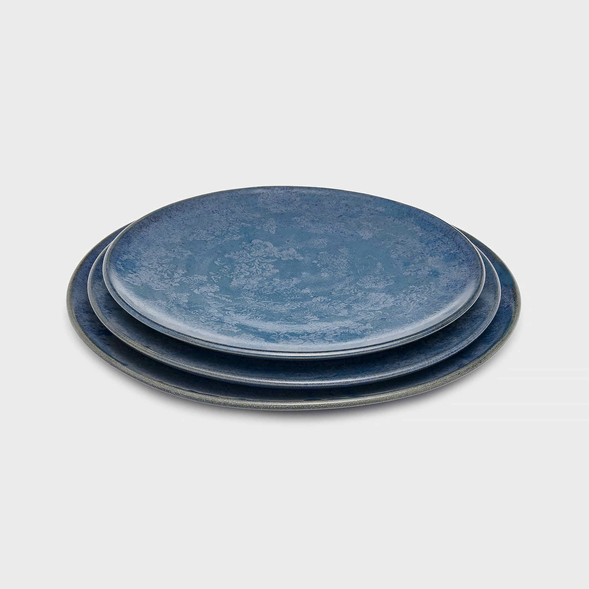 TRAVESSA REDONDA CERÂMICA L.E AZUL FLORAL