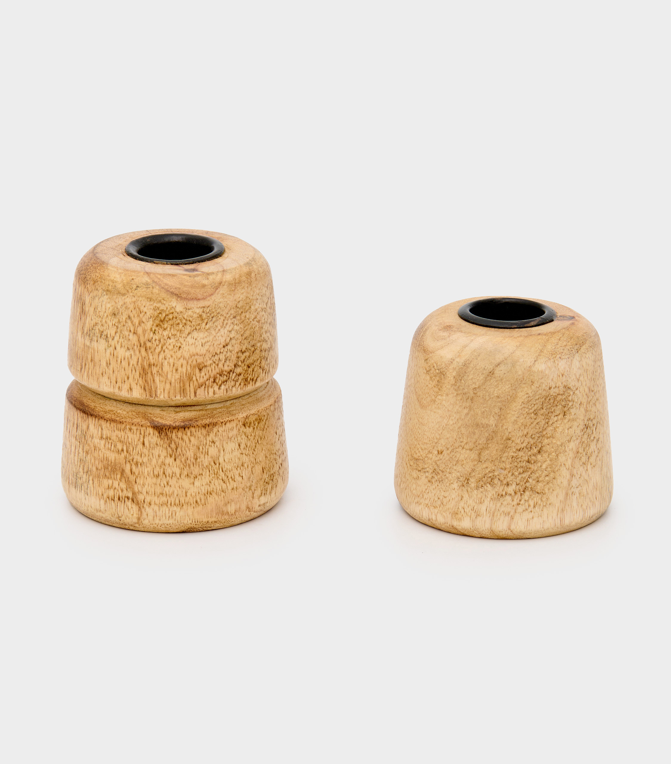 CASTIÇAL MADEIRA BOLOTA SIMPLES