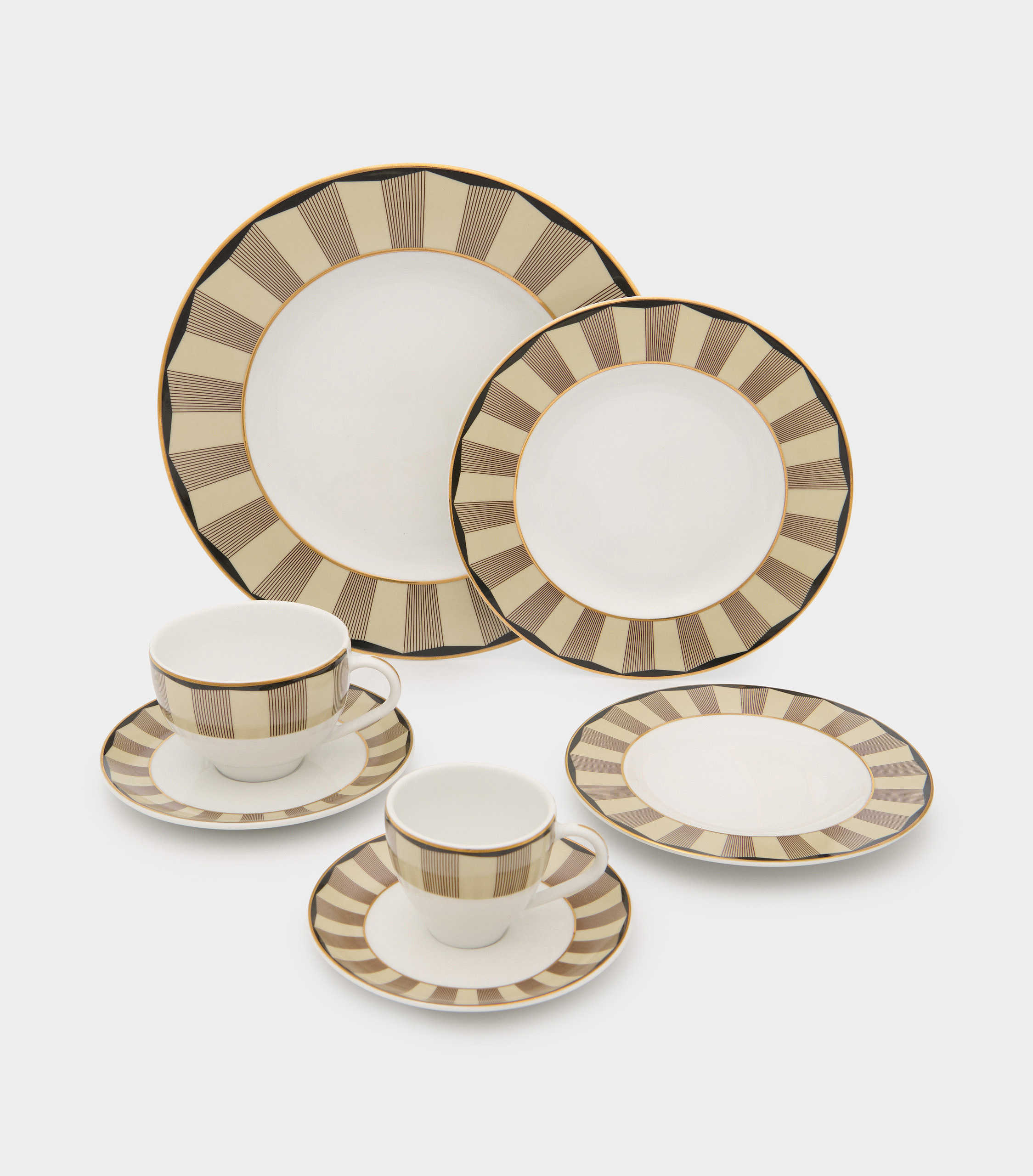 PRATO MESA BORDA CAMURÇA LINHA MARROM FINA