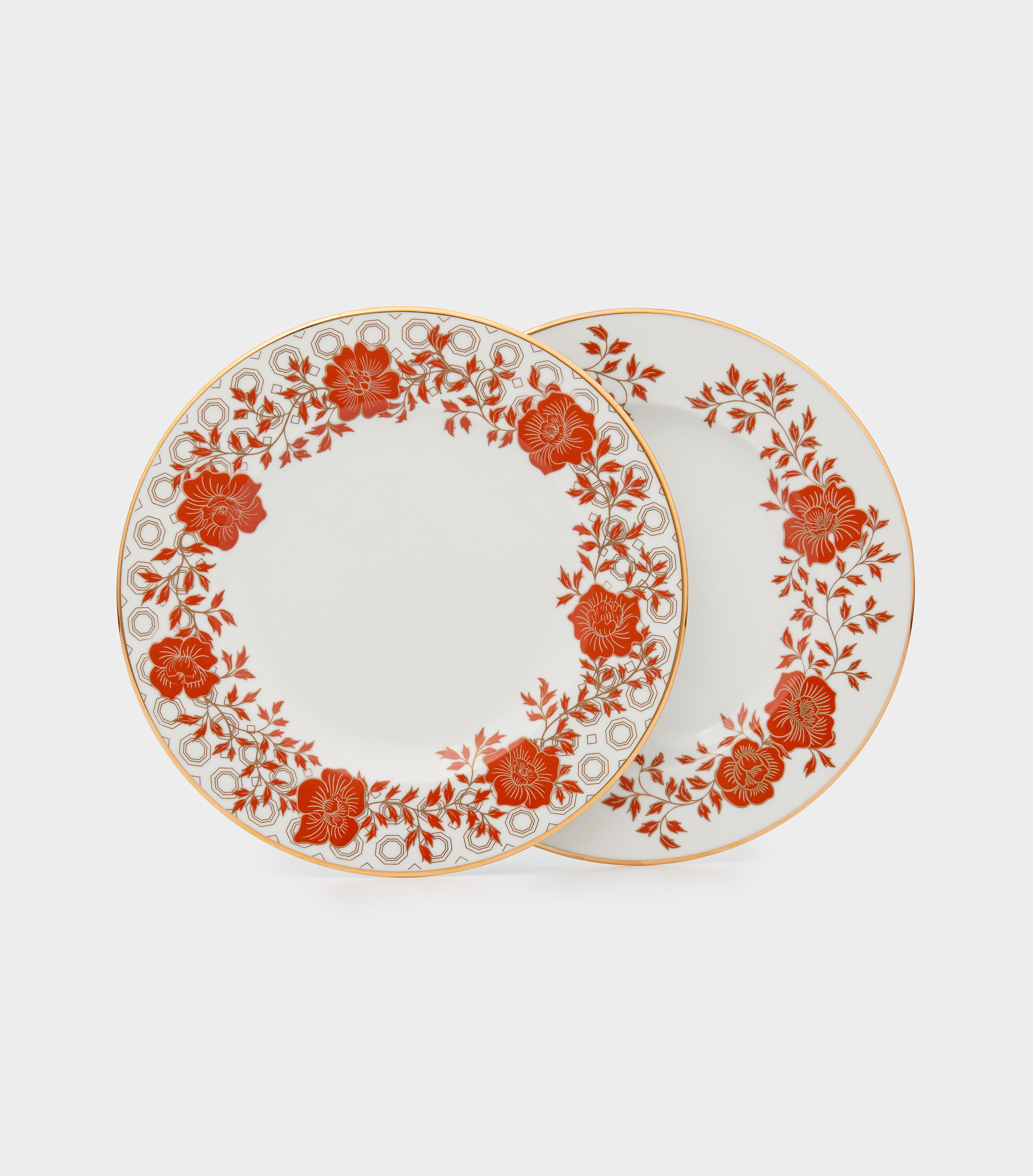 PRATO MESA ROUGE DE FER ROGERIA BOLAS OURO