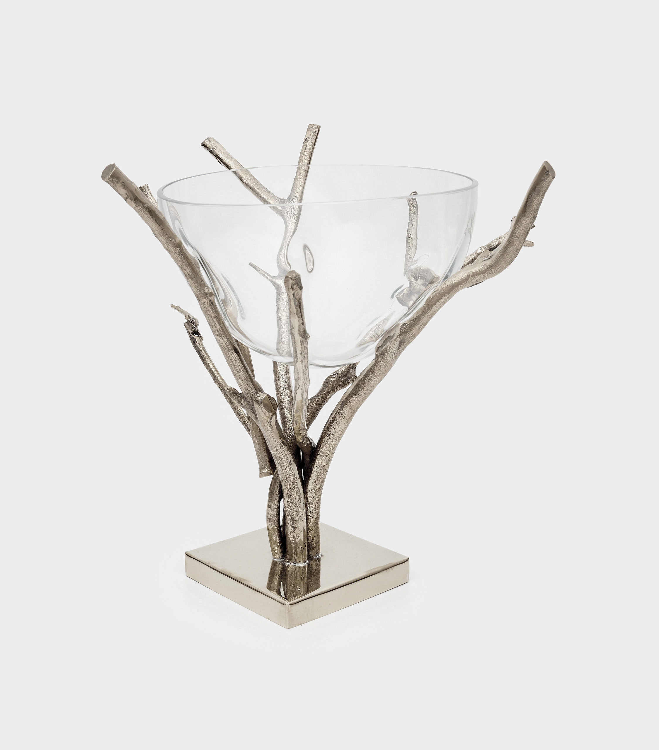 SALADEIRA VIDRO SOPRADO GALHOS 4 BOCA