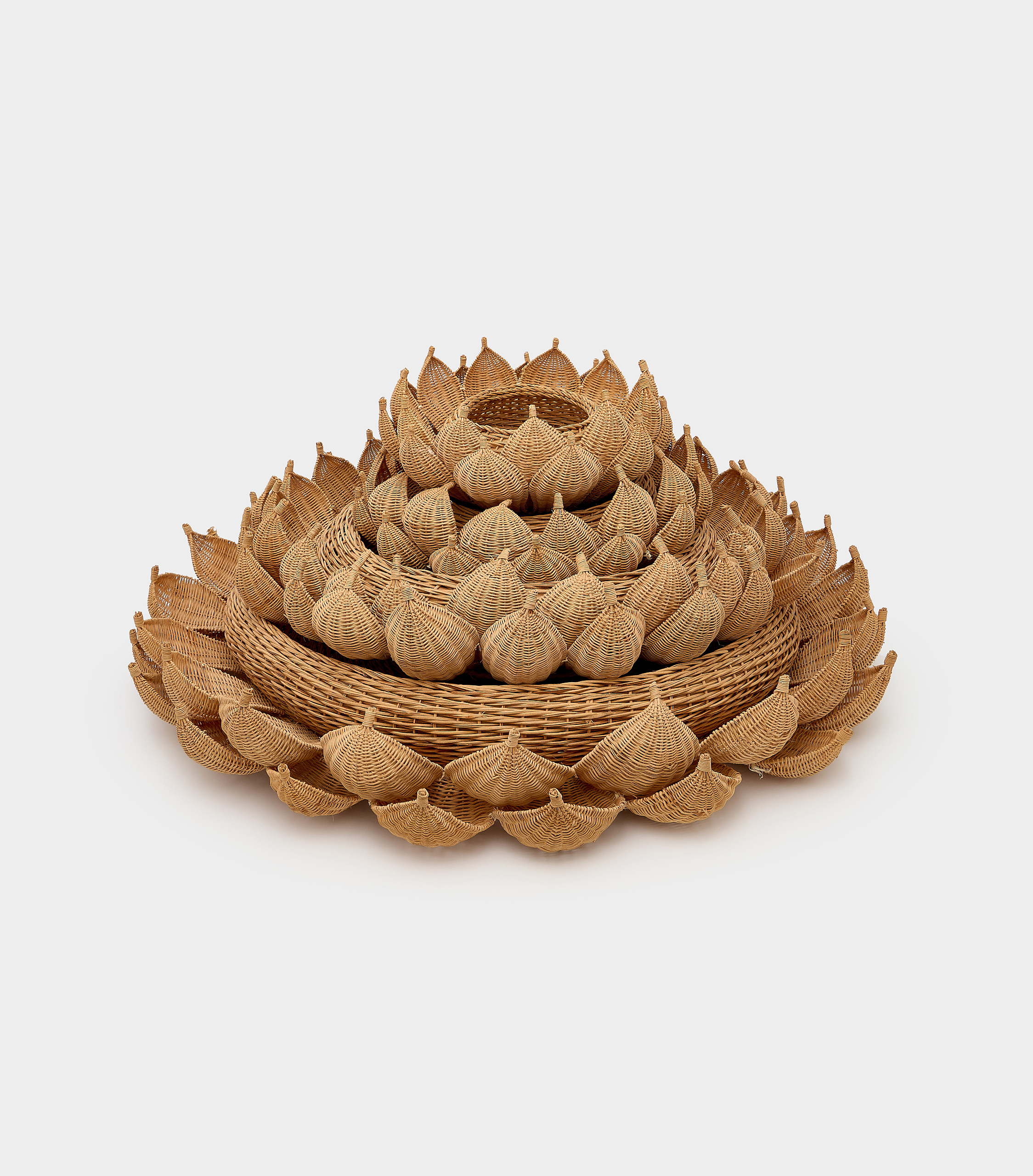 CENTRO DE MESA REDONDO FIBRA FLOR