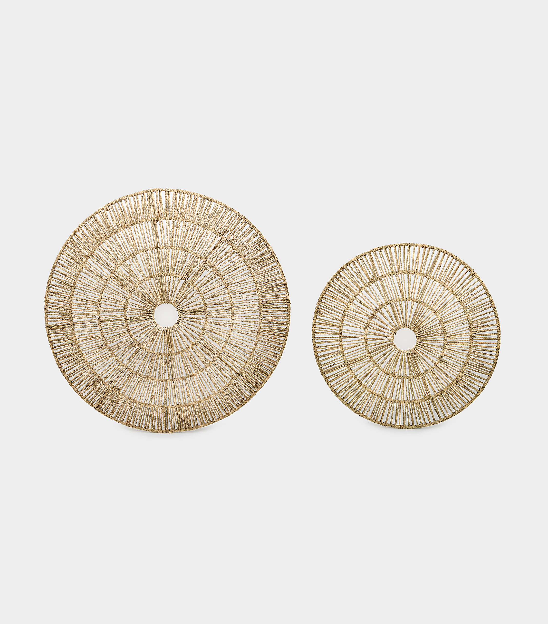 CENTRO DE MESA REDONDO RATTAN