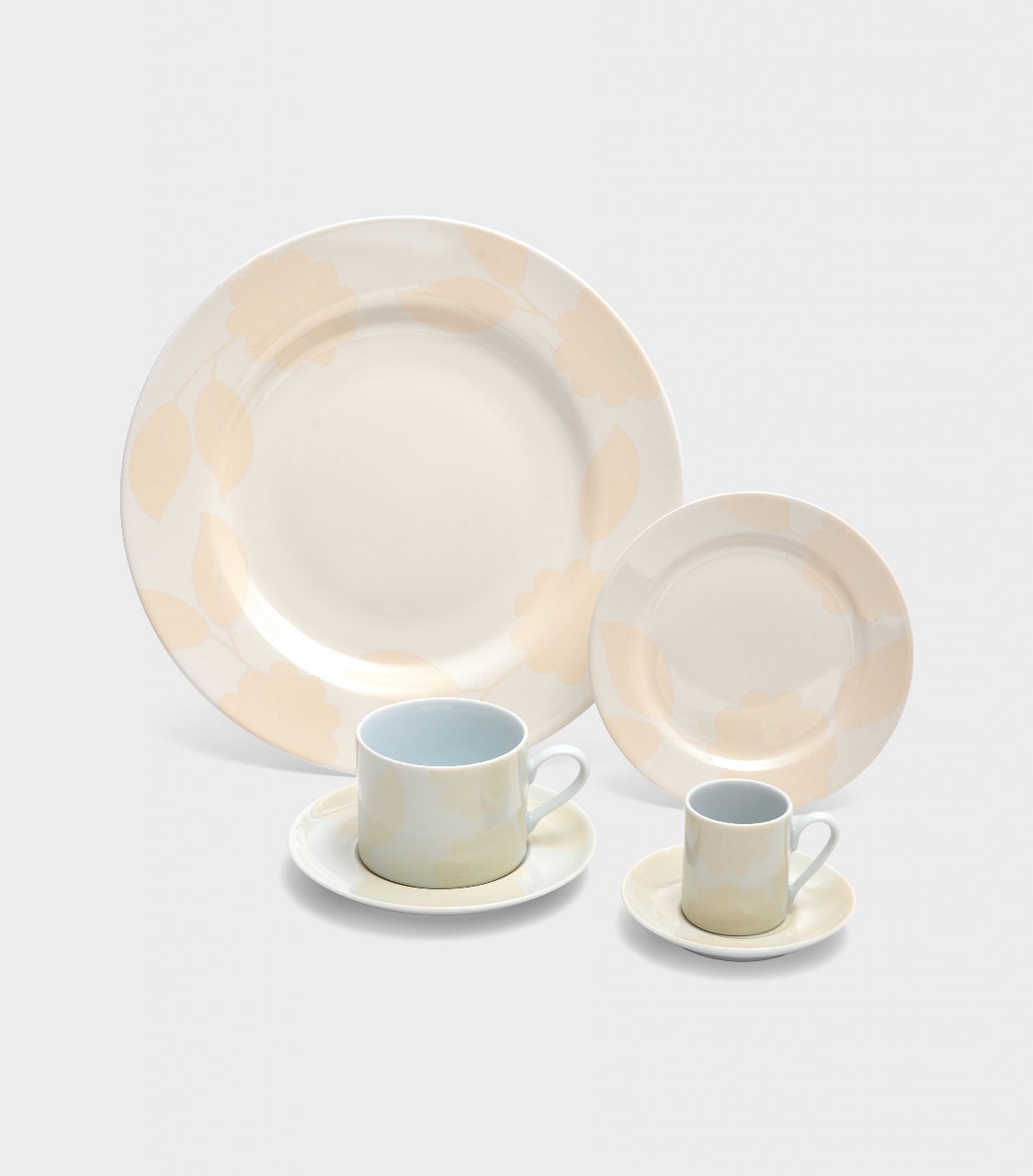 XICARA CAFÉ CREME COM FLORES KOSHER (LEITE)