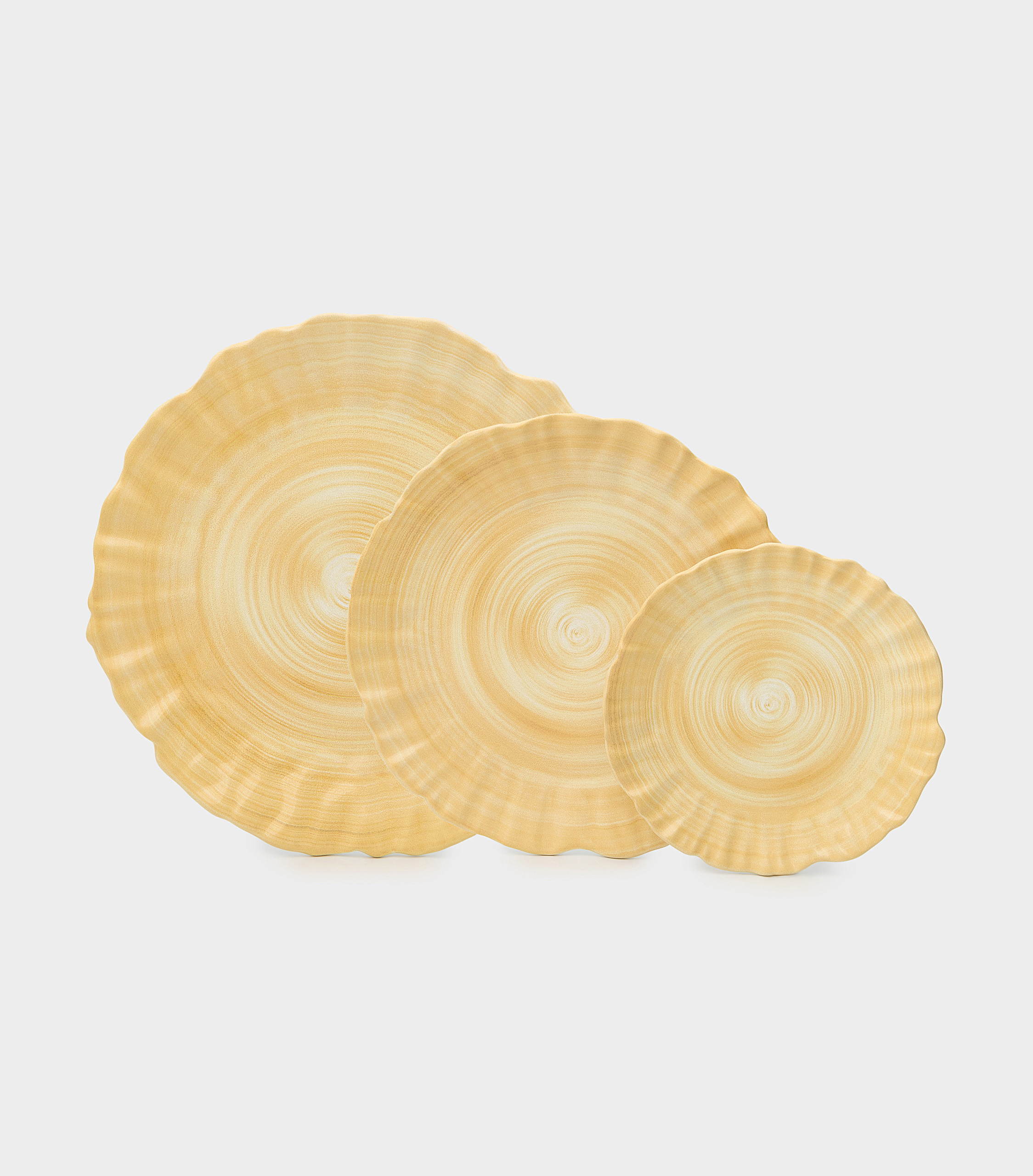 SOUSPLAT CERÂMICA AMARELO BABADO