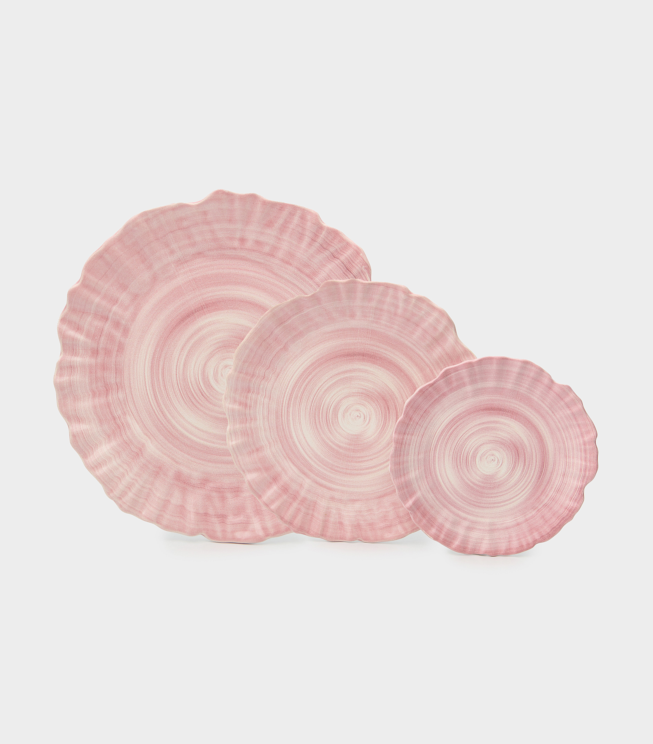 SOUSPLAT CERÂMICA ROSA BABADO