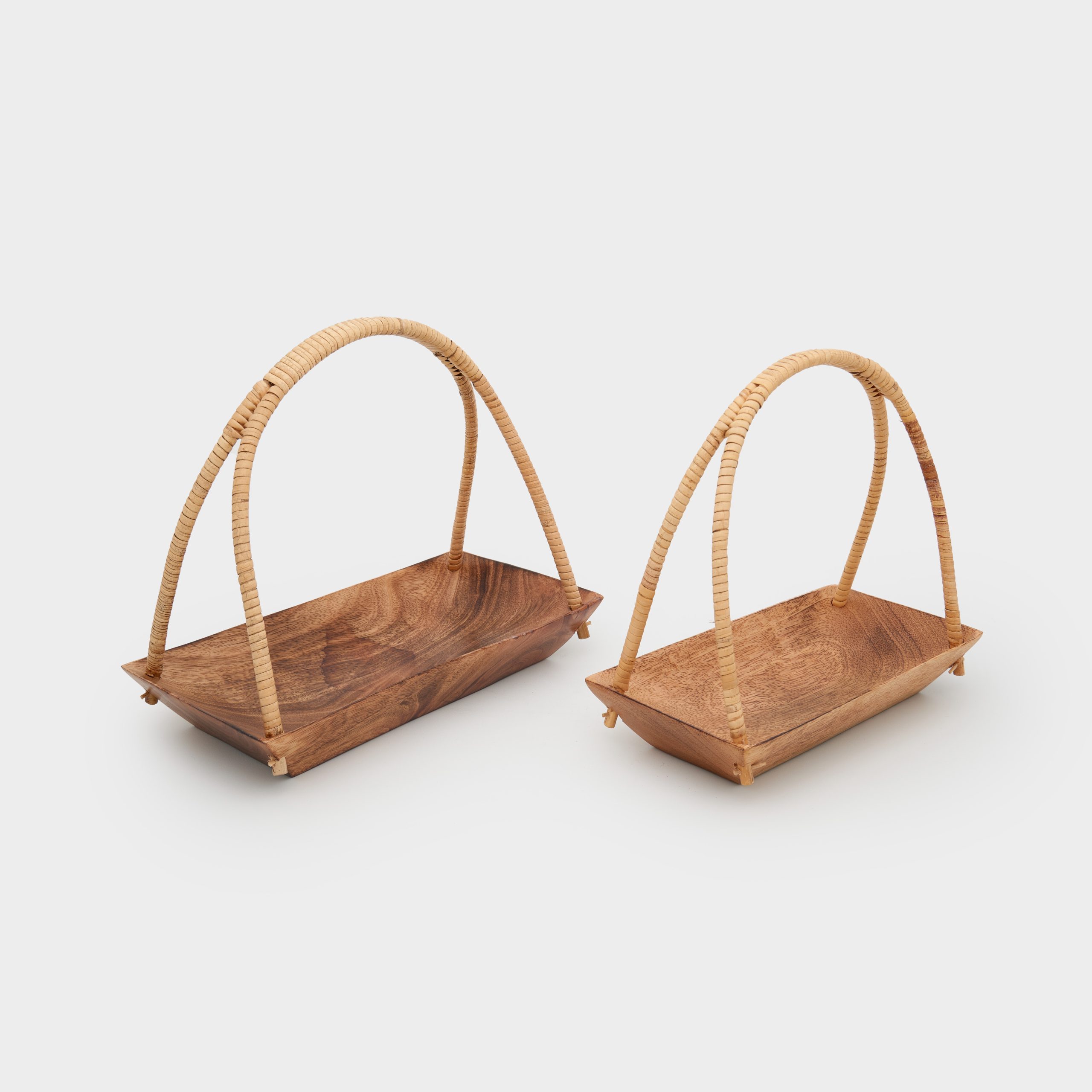 CESTA RETANGULAR MADEIRA FIBRA