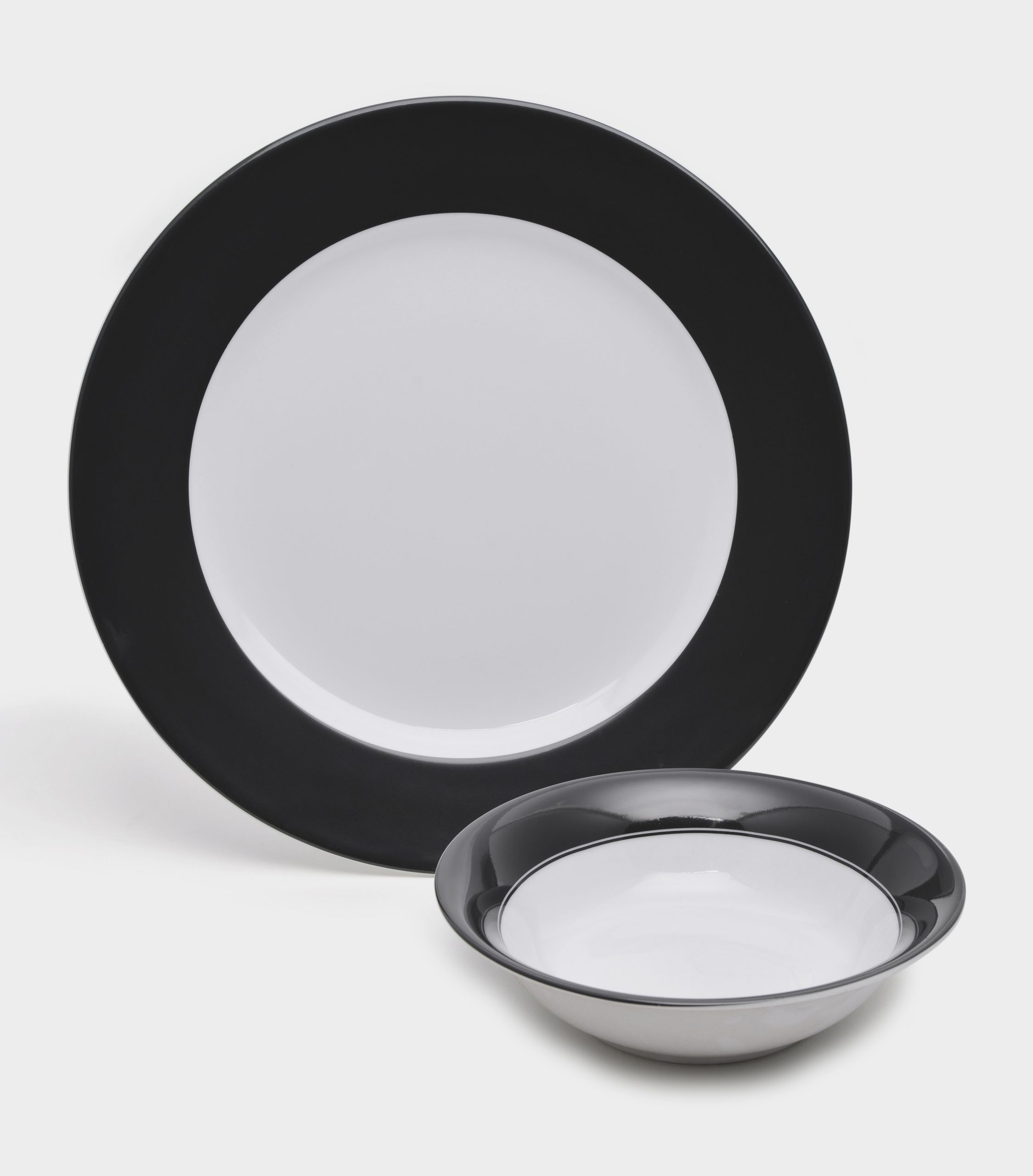 PRATO MESA KOSHER BORDA PRETO (LEITE)