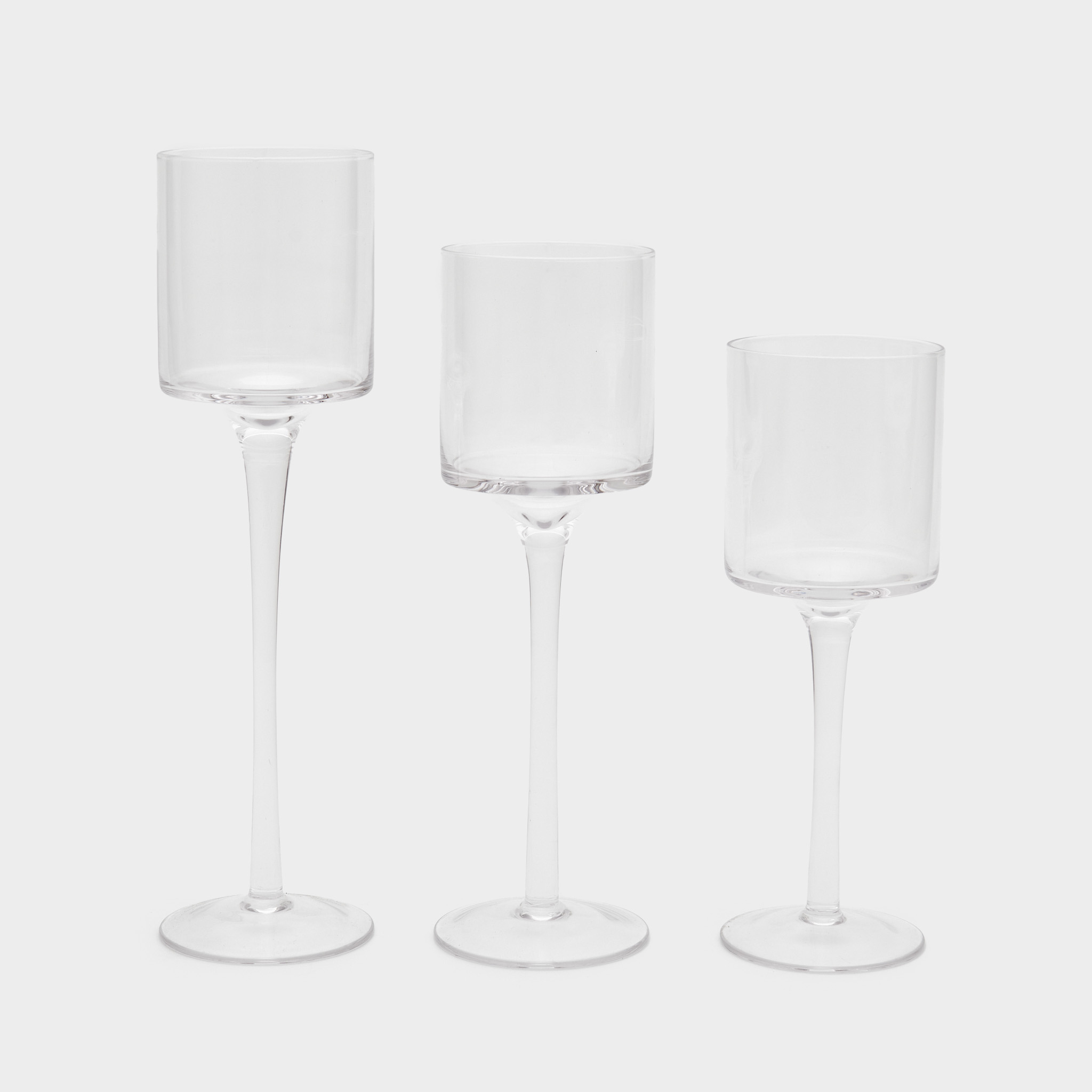 CASTIÇAL VIDRO COPO LISO