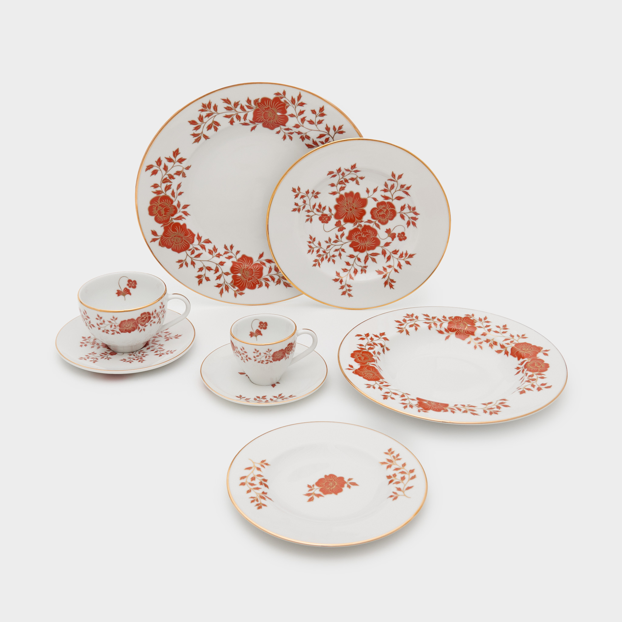 PRATO MESA ROUGE DE FER ROGERIA OURO