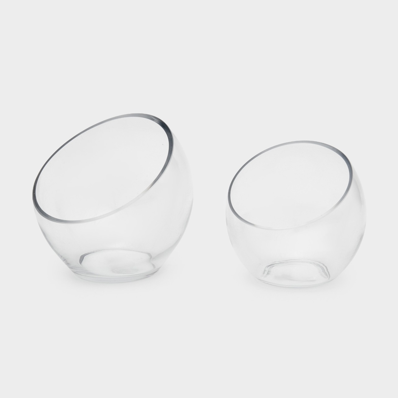 VASO BOLA VIDRO BOCA TORTA